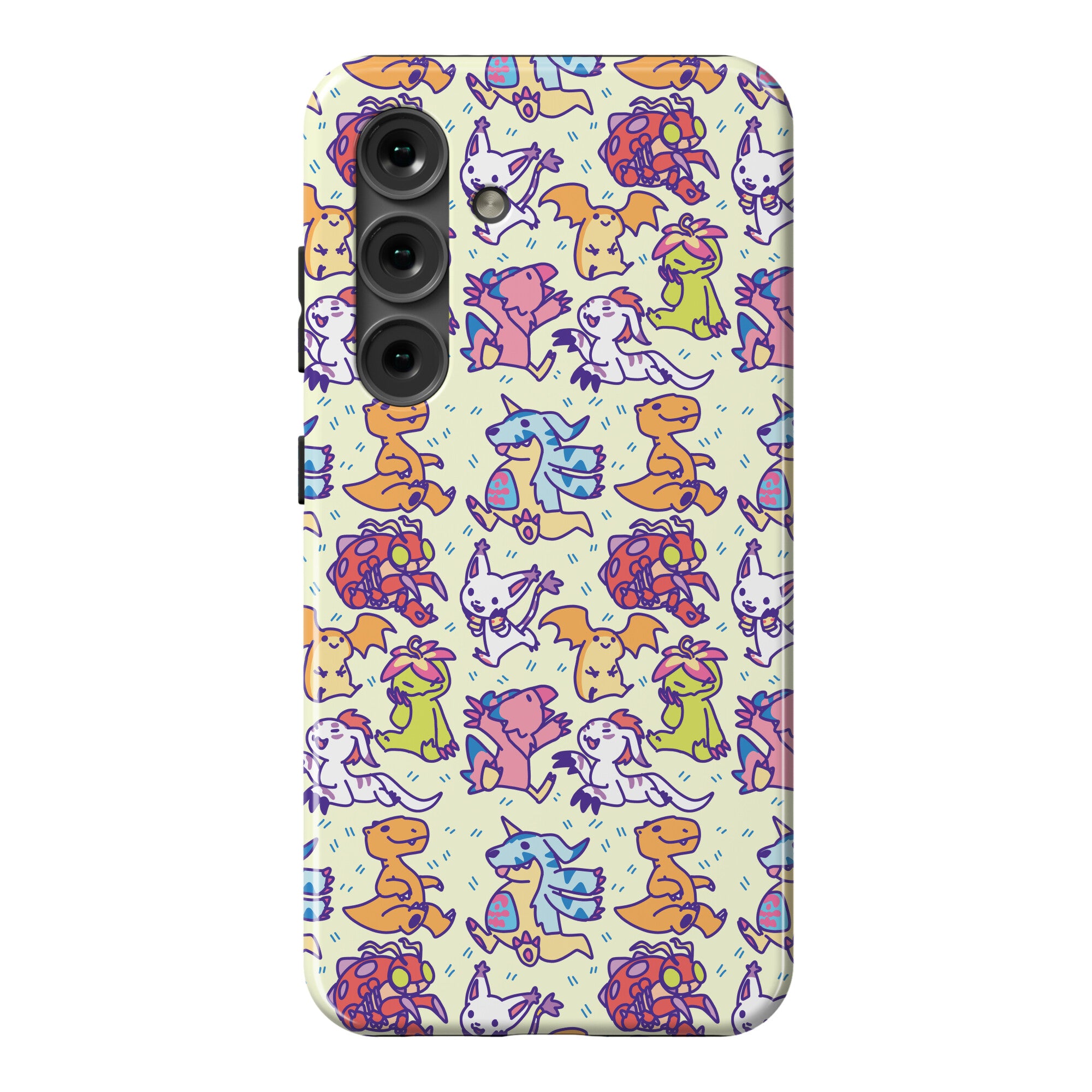 Digital Monsters Pattern Phone Case